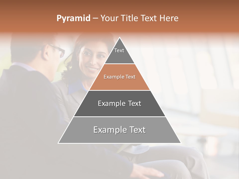 A Man And A Woman Sitting On A Bench Talking To Each Other PowerPoint Template