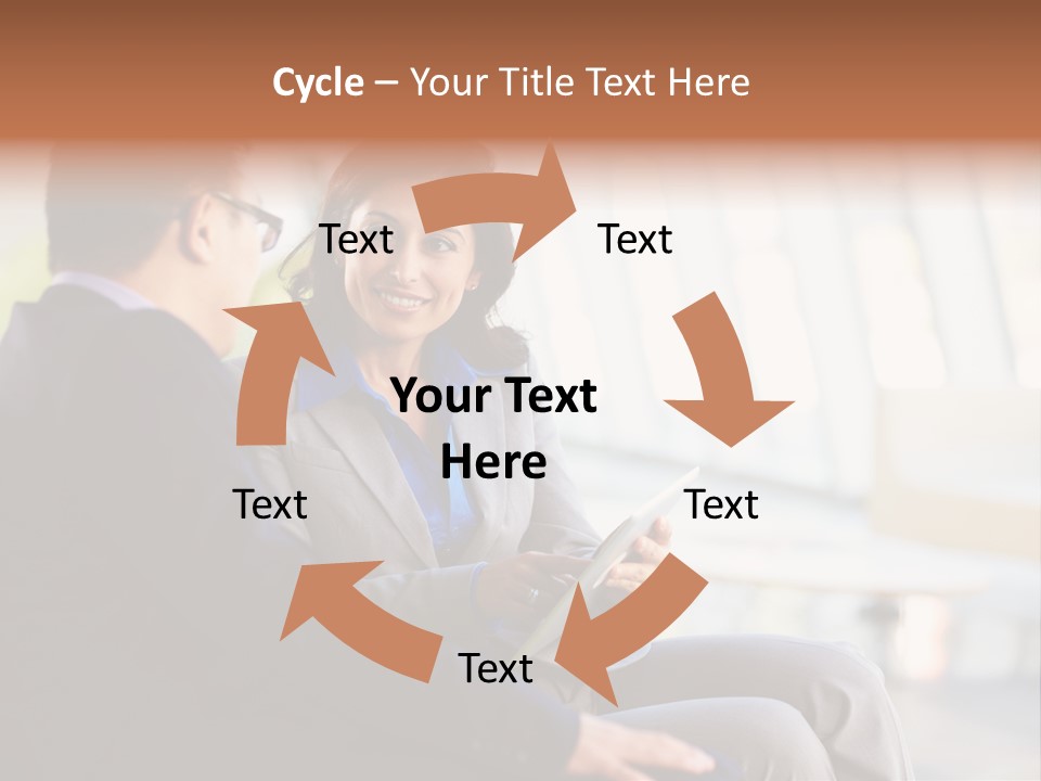 A Man And A Woman Sitting On A Bench Talking To Each Other PowerPoint Template