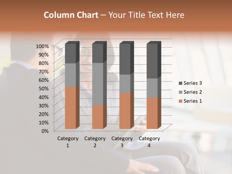 A Man And A Woman Sitting On A Bench Talking To Each Other PowerPoint Template
