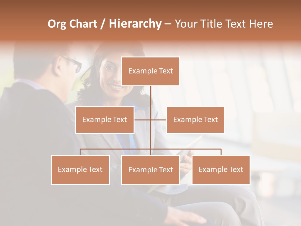 A Man And A Woman Sitting On A Bench Talking To Each Other PowerPoint Template