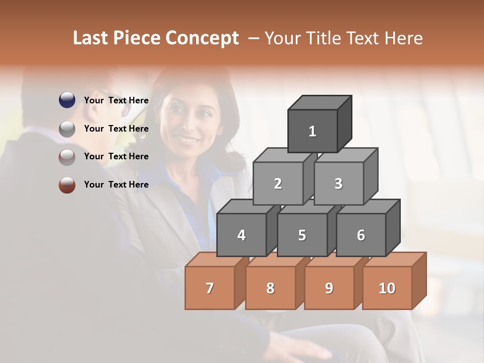 A Man And A Woman Sitting On A Bench Talking To Each Other PowerPoint Template