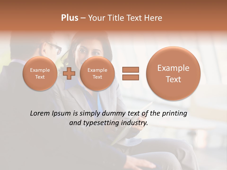 A Man And A Woman Sitting On A Bench Talking To Each Other PowerPoint Template