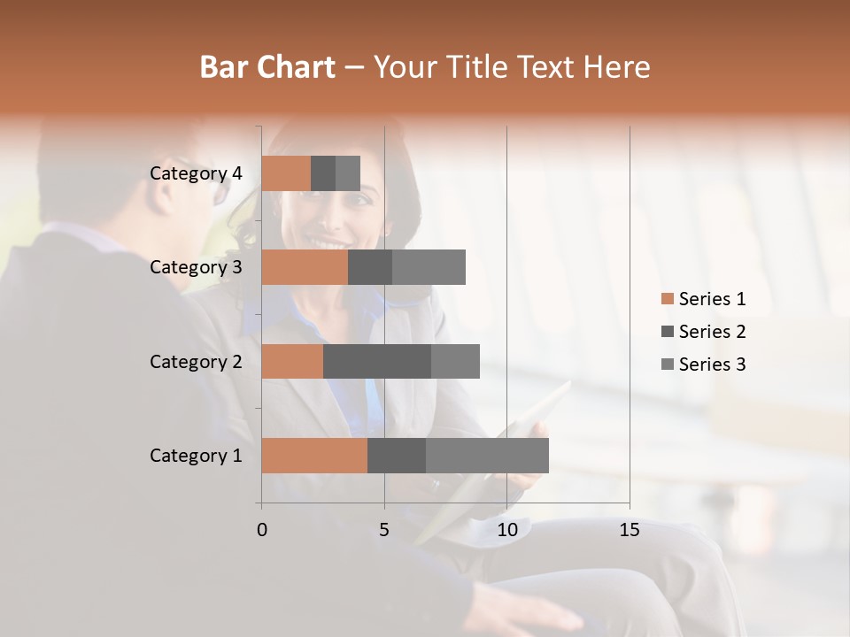 A Man And A Woman Sitting On A Bench Talking To Each Other PowerPoint Template
