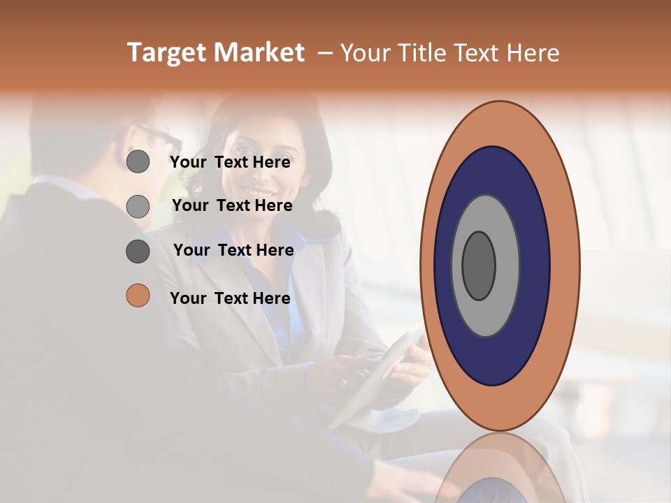 A Man And A Woman Sitting On A Bench Talking To Each Other PowerPoint Template