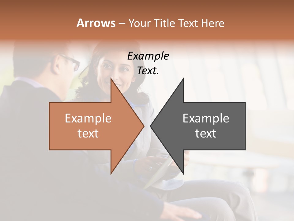 A Man And A Woman Sitting On A Bench Talking To Each Other PowerPoint Template