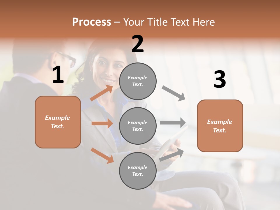A Man And A Woman Sitting On A Bench Talking To Each Other PowerPoint Template