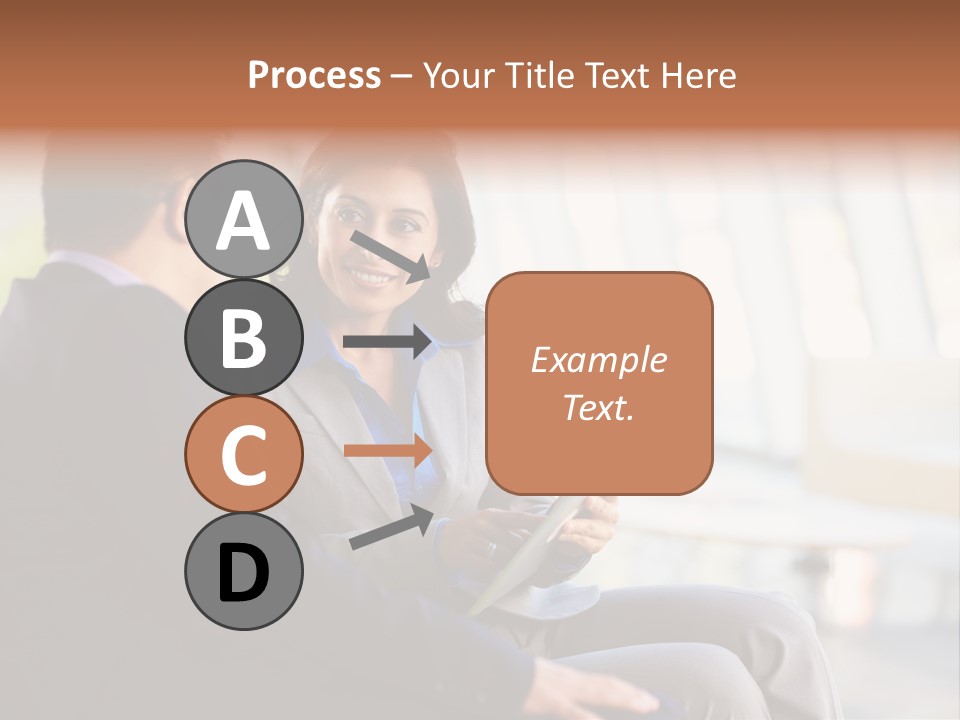 A Man And A Woman Sitting On A Bench Talking To Each Other PowerPoint Template