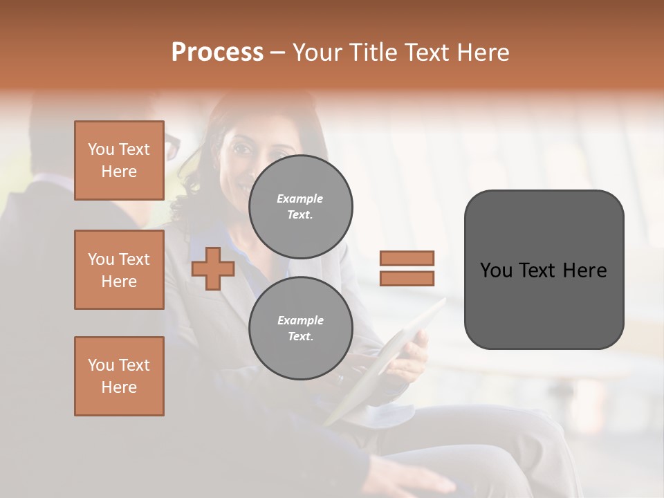 A Man And A Woman Sitting On A Bench Talking To Each Other PowerPoint Template