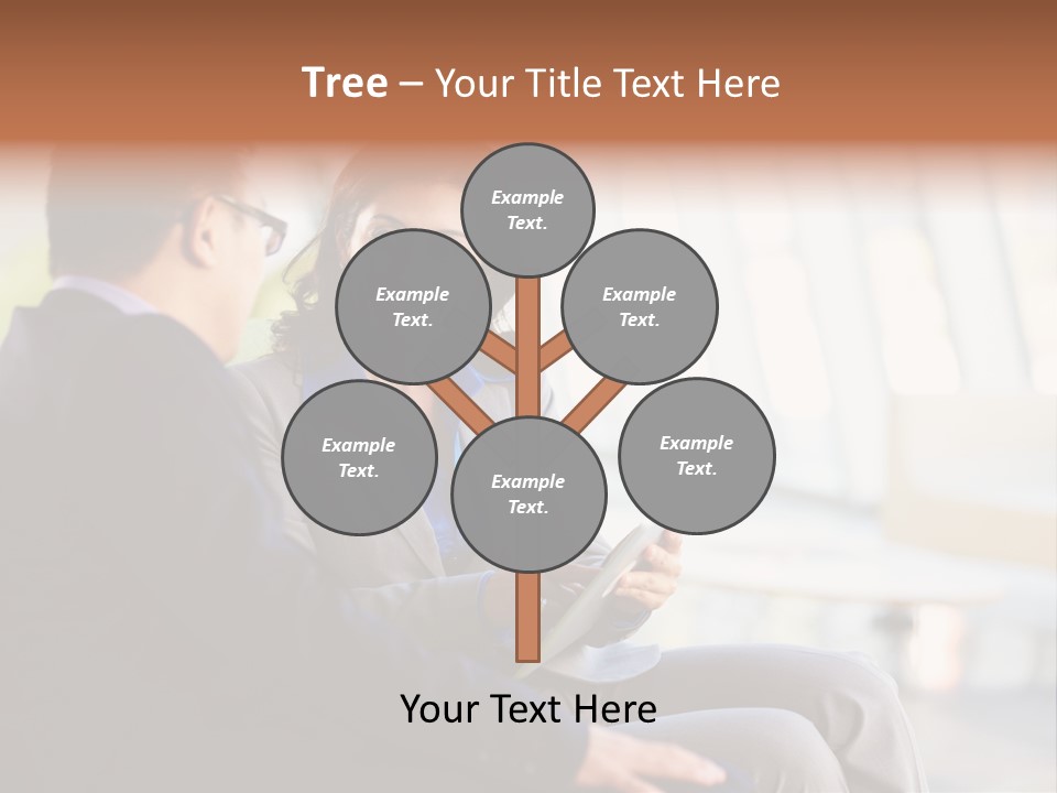 A Man And A Woman Sitting On A Bench Talking To Each Other PowerPoint Template