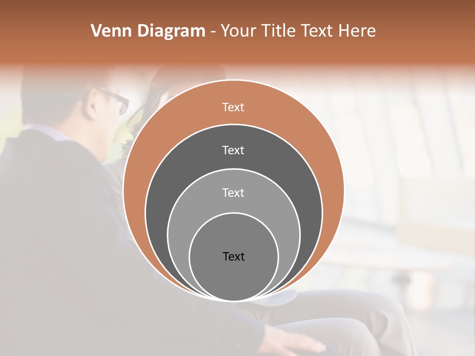 A Man And A Woman Sitting On A Bench Talking To Each Other PowerPoint Template