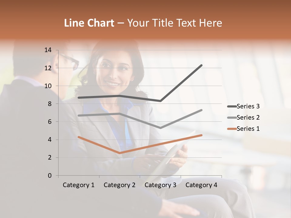 A Man And A Woman Sitting On A Bench Talking To Each Other PowerPoint Template