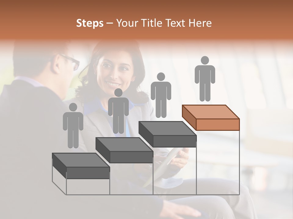 A Man And A Woman Sitting On A Bench Talking To Each Other PowerPoint Template