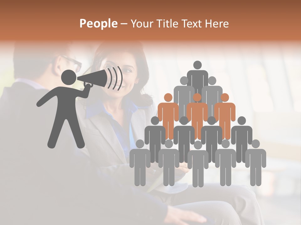 A Man And A Woman Sitting On A Bench Talking To Each Other PowerPoint Template