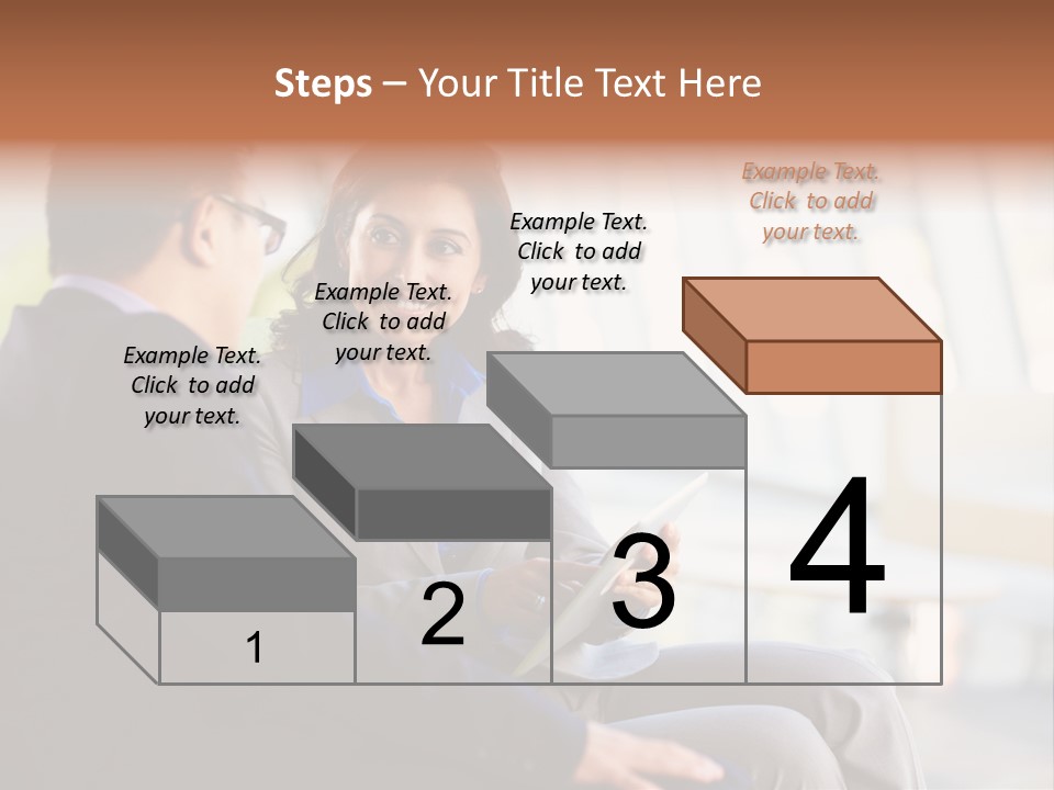 A Man And A Woman Sitting On A Bench Talking To Each Other PowerPoint Template