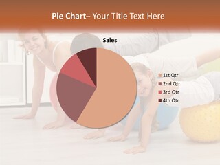 A Group Of Children Are Doing Exercises On Exercise Balls PowerPoint Template
