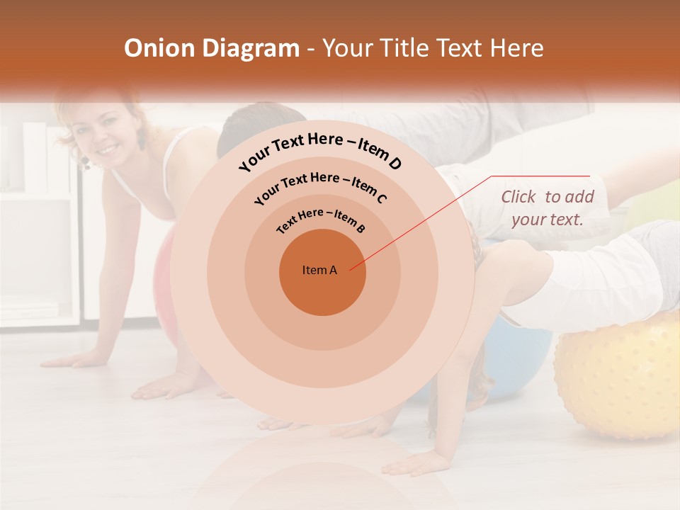 A Group Of Children Are Doing Exercises On Exercise Balls PowerPoint Template