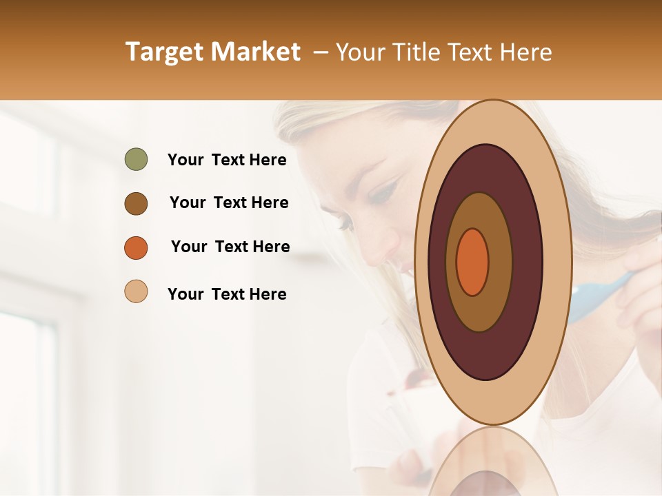 A Woman Eating A Bowl Of Food With A Spoon PowerPoint Template