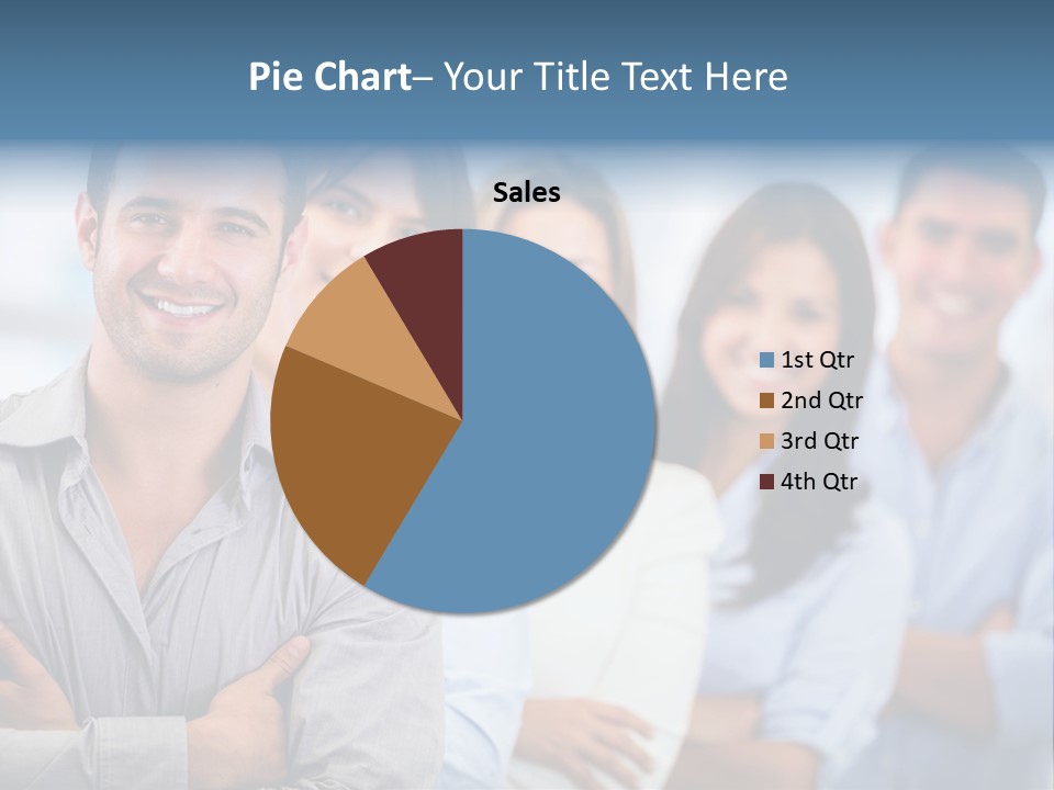 A Group Of People Standing Together In A Row PowerPoint Template