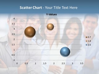 A Group Of People Standing Together In A Row PowerPoint Template