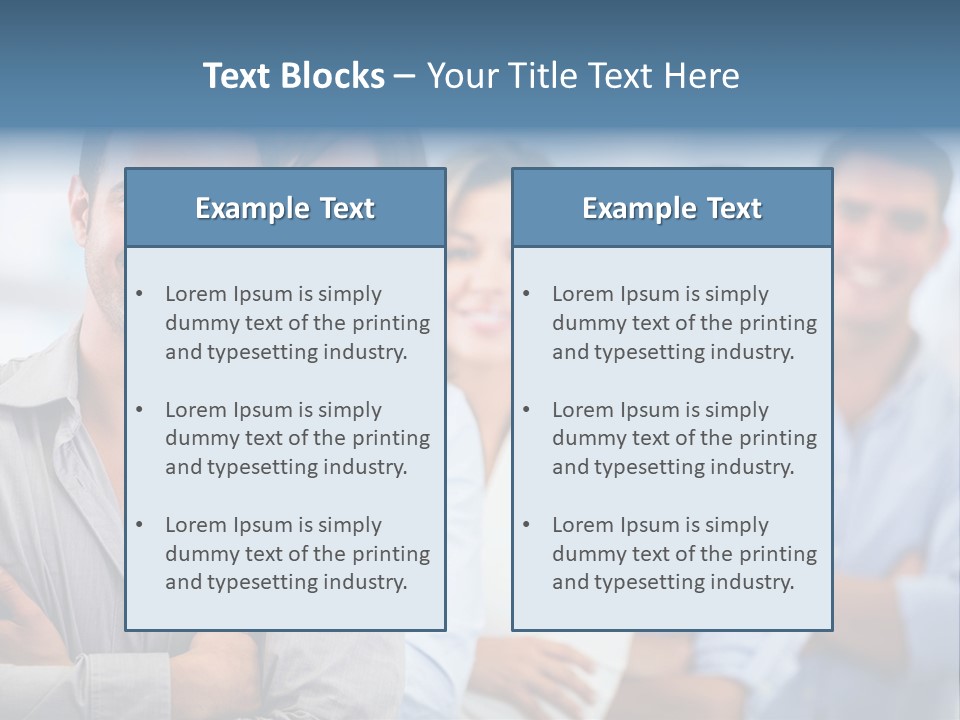 A Group Of People Standing Together In A Row PowerPoint Template