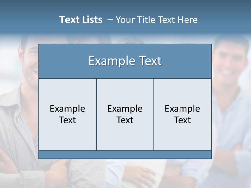 A Group Of People Standing Together In A Row PowerPoint Template