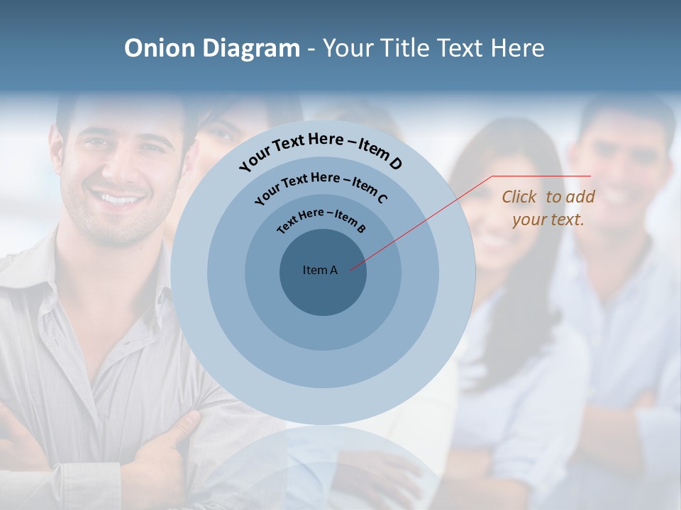 A Group Of People Standing Together In A Row PowerPoint Template