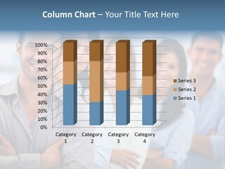 A Group Of People Standing Together In A Row PowerPoint Template