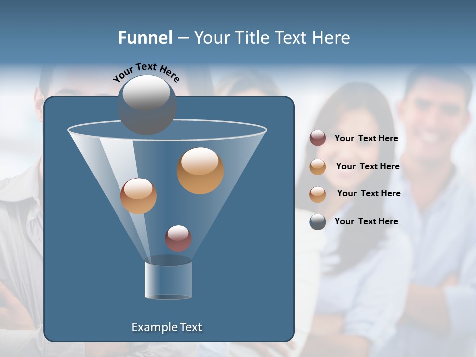 A Group Of People Standing Together In A Row PowerPoint Template