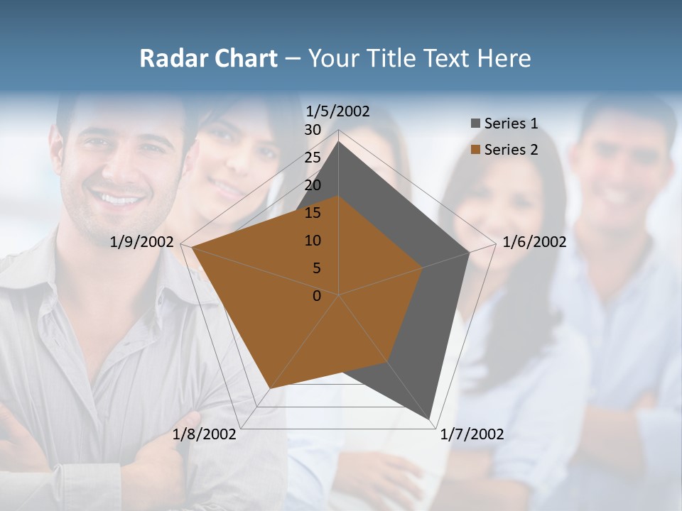A Group Of People Standing Together In A Row PowerPoint Template
