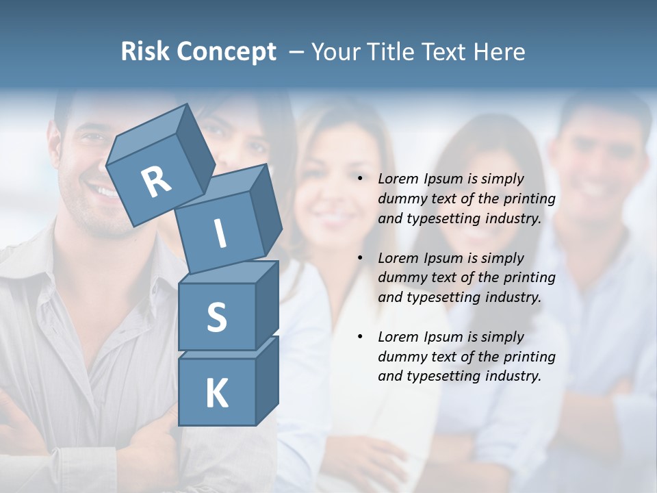 A Group Of People Standing Together In A Row PowerPoint Template