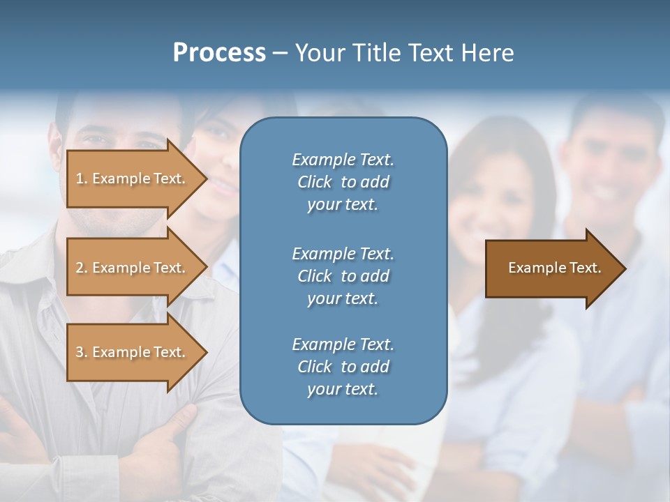 A Group Of People Standing Together In A Row PowerPoint Template