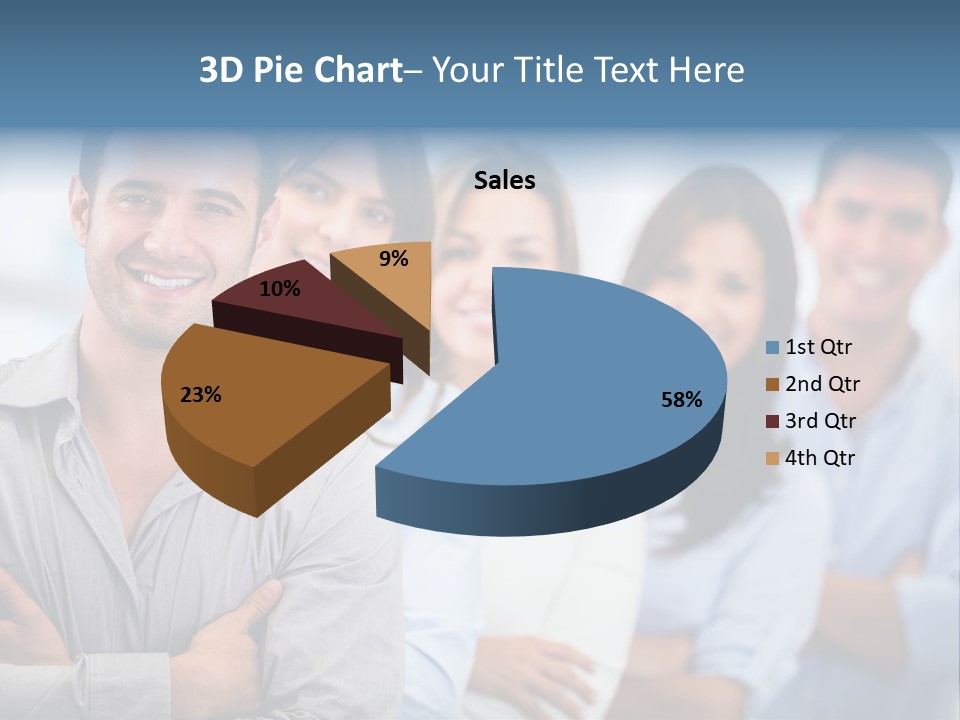 A Group Of People Standing Together In A Row PowerPoint Template