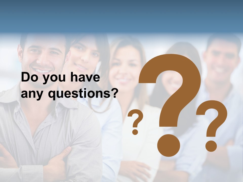 A Group Of People Standing Together In A Row PowerPoint Template
