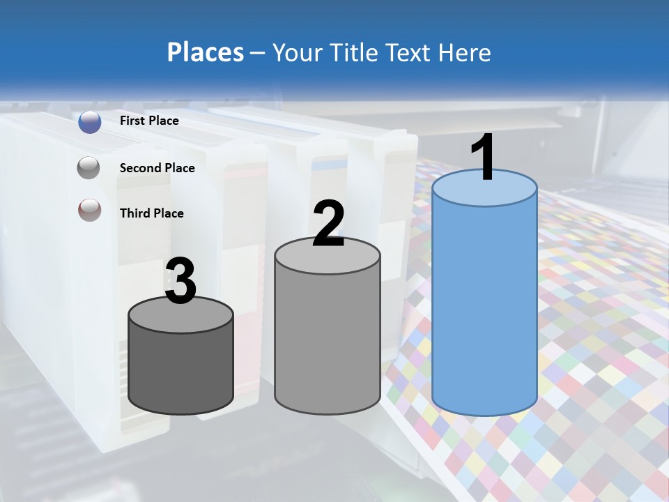 A Printer Is Printing A Colorful Pattern On A Sheet Of Paper PowerPoint Template