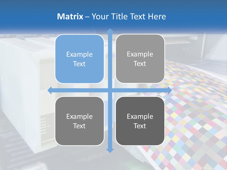 A Printer Is Printing A Colorful Pattern On A Sheet Of Paper PowerPoint Template