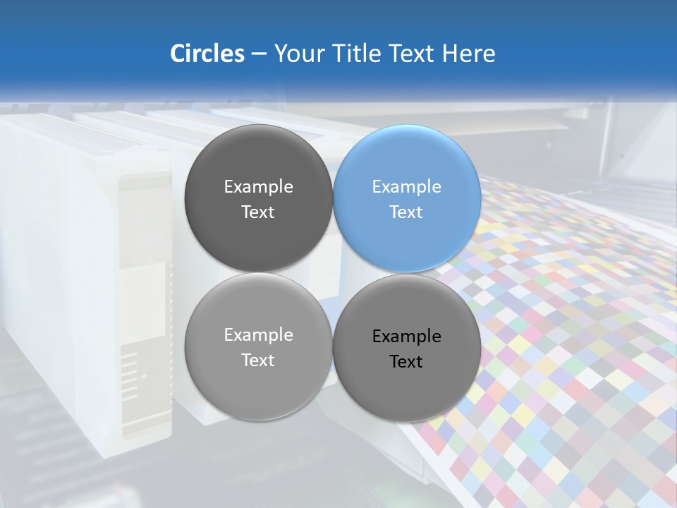 A Printer Is Printing A Colorful Pattern On A Sheet Of Paper PowerPoint Template