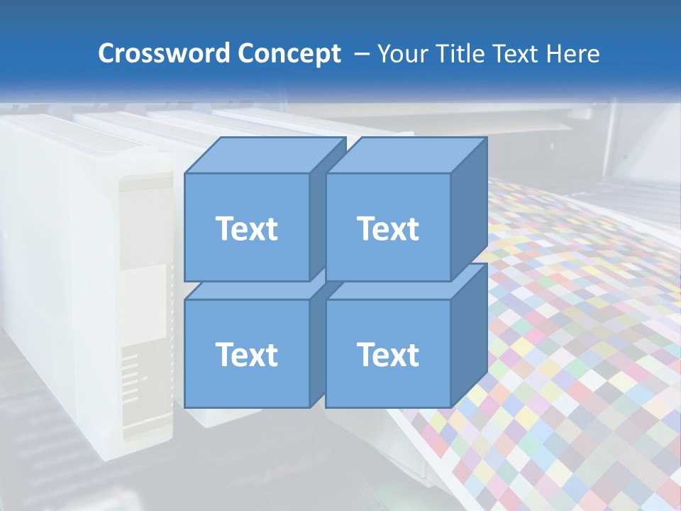 A Printer Is Printing A Colorful Pattern On A Sheet Of Paper PowerPoint Template