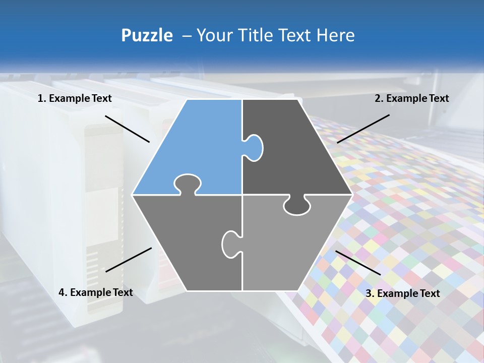 A Printer Is Printing A Colorful Pattern On A Sheet Of Paper PowerPoint Template