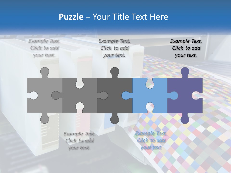 A Printer Is Printing A Colorful Pattern On A Sheet Of Paper PowerPoint Template