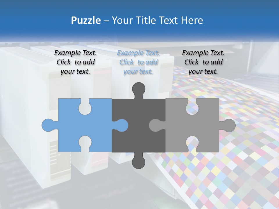 A Printer Is Printing A Colorful Pattern On A Sheet Of Paper PowerPoint Template