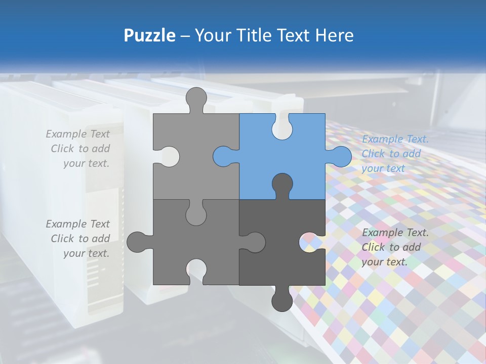 A Printer Is Printing A Colorful Pattern On A Sheet Of Paper PowerPoint Template