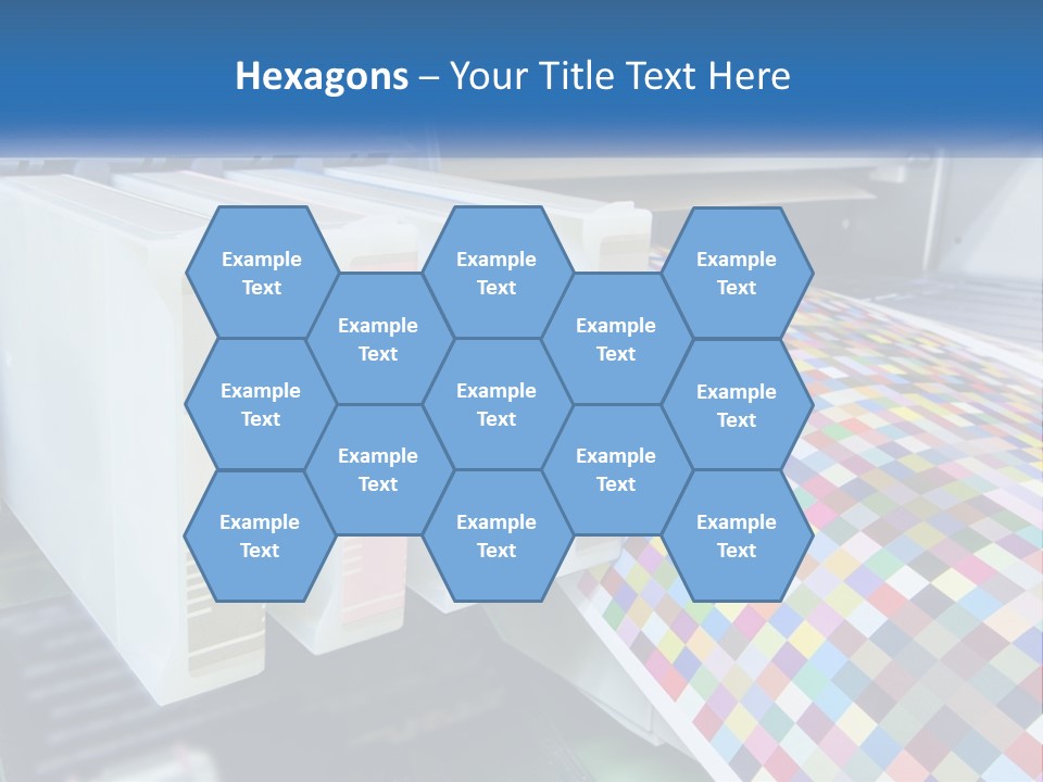A Printer Is Printing A Colorful Pattern On A Sheet Of Paper PowerPoint Template