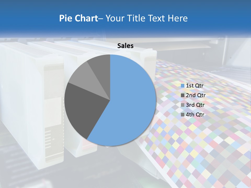 A Printer Is Printing A Colorful Pattern On A Sheet Of Paper PowerPoint Template