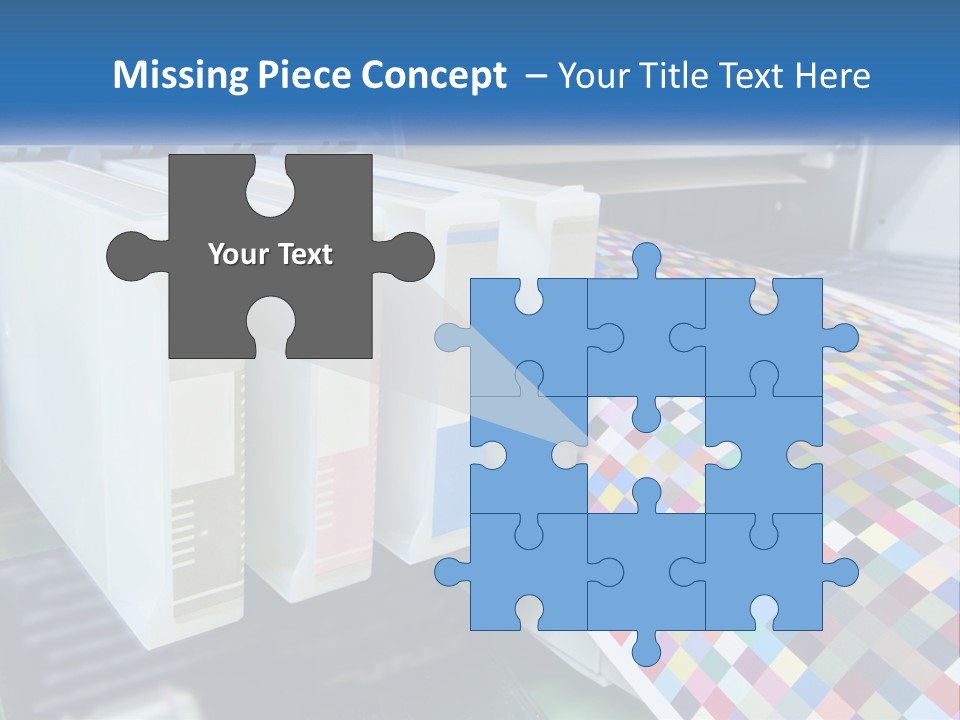 A Printer Is Printing A Colorful Pattern On A Sheet Of Paper PowerPoint Template