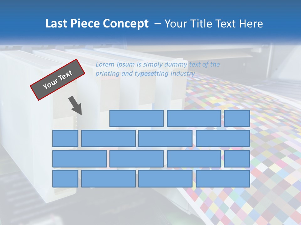 A Printer Is Printing A Colorful Pattern On A Sheet Of Paper PowerPoint Template