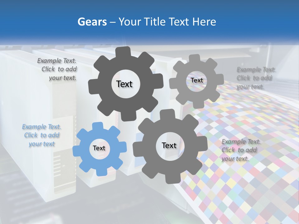 A Printer Is Printing A Colorful Pattern On A Sheet Of Paper PowerPoint Template