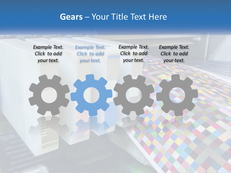 A Printer Is Printing A Colorful Pattern On A Sheet Of Paper PowerPoint Template