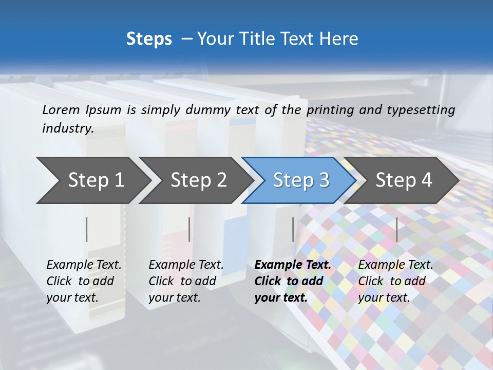 A Printer Is Printing A Colorful Pattern On A Sheet Of Paper PowerPoint Template