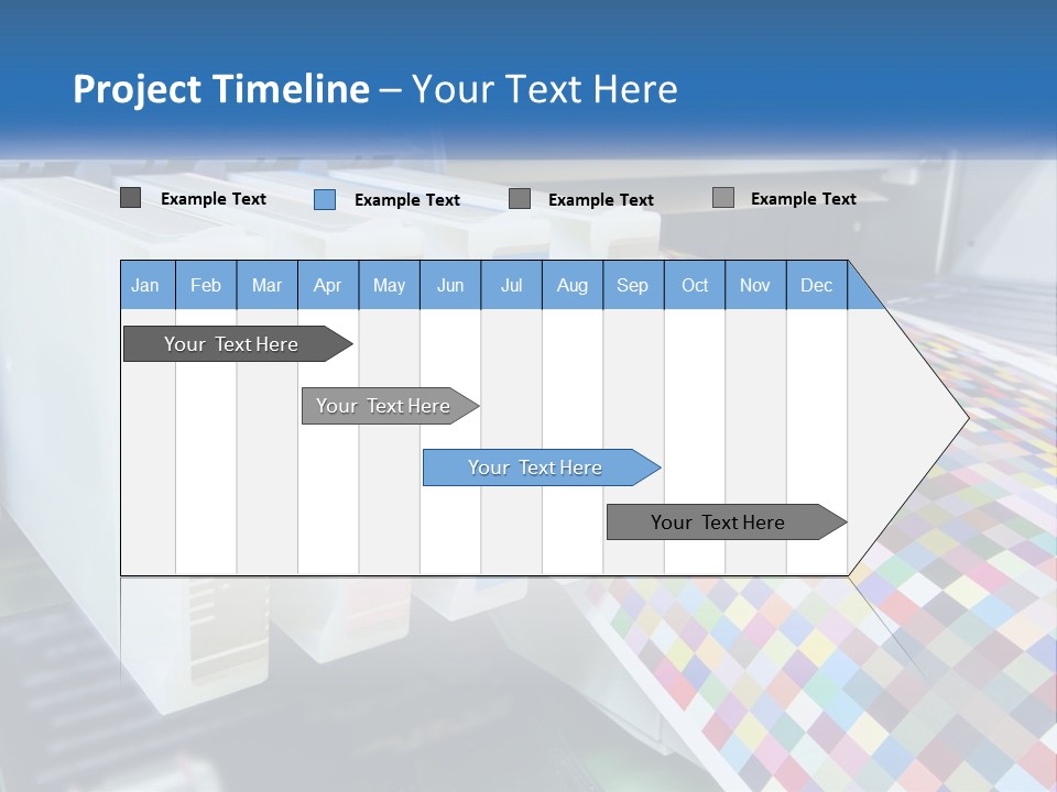 A Printer Is Printing A Colorful Pattern On A Sheet Of Paper PowerPoint Template