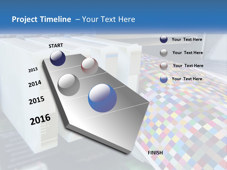 A Printer Is Printing A Colorful Pattern On A Sheet Of Paper PowerPoint Template